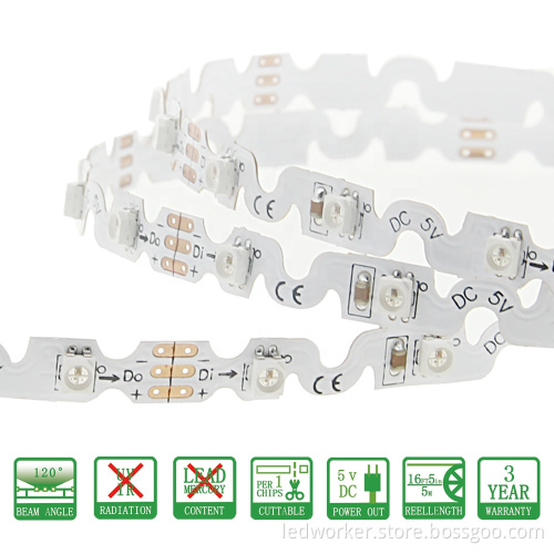 50m RGB LED Strip 2835 3528 Magnetic S Type